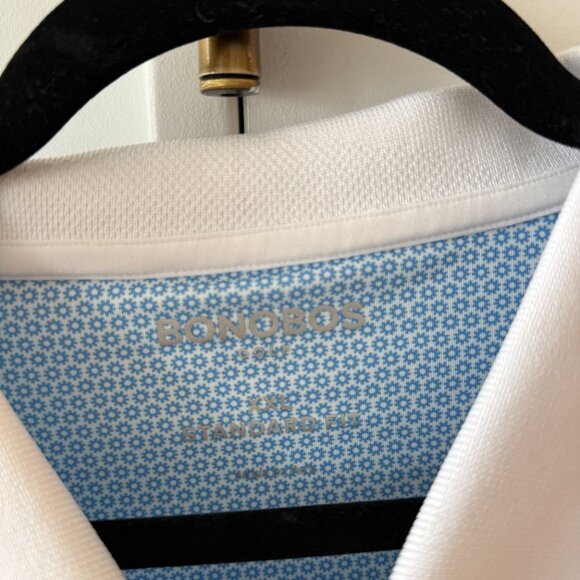 Bonobos Standard Fit Performance Fabric Blue Golf Polo XXL - Picture 3 of 4